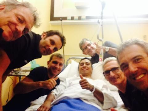 Darwin Atapuma &ndash; recovering from a broken femur &ndash; was paid a visit by BMC Racing Team managers