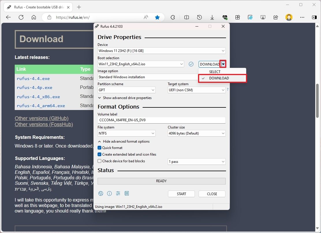 windows 11 pro usb flash drive download