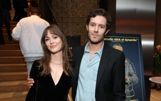 Leighton Meester (L) and Adam Brody attend the Los Angeles Premiere After Party of MGM's "American Fiction" at Academy Museum of Motion Pictures on December 05, 2023 in Los Angeles, California