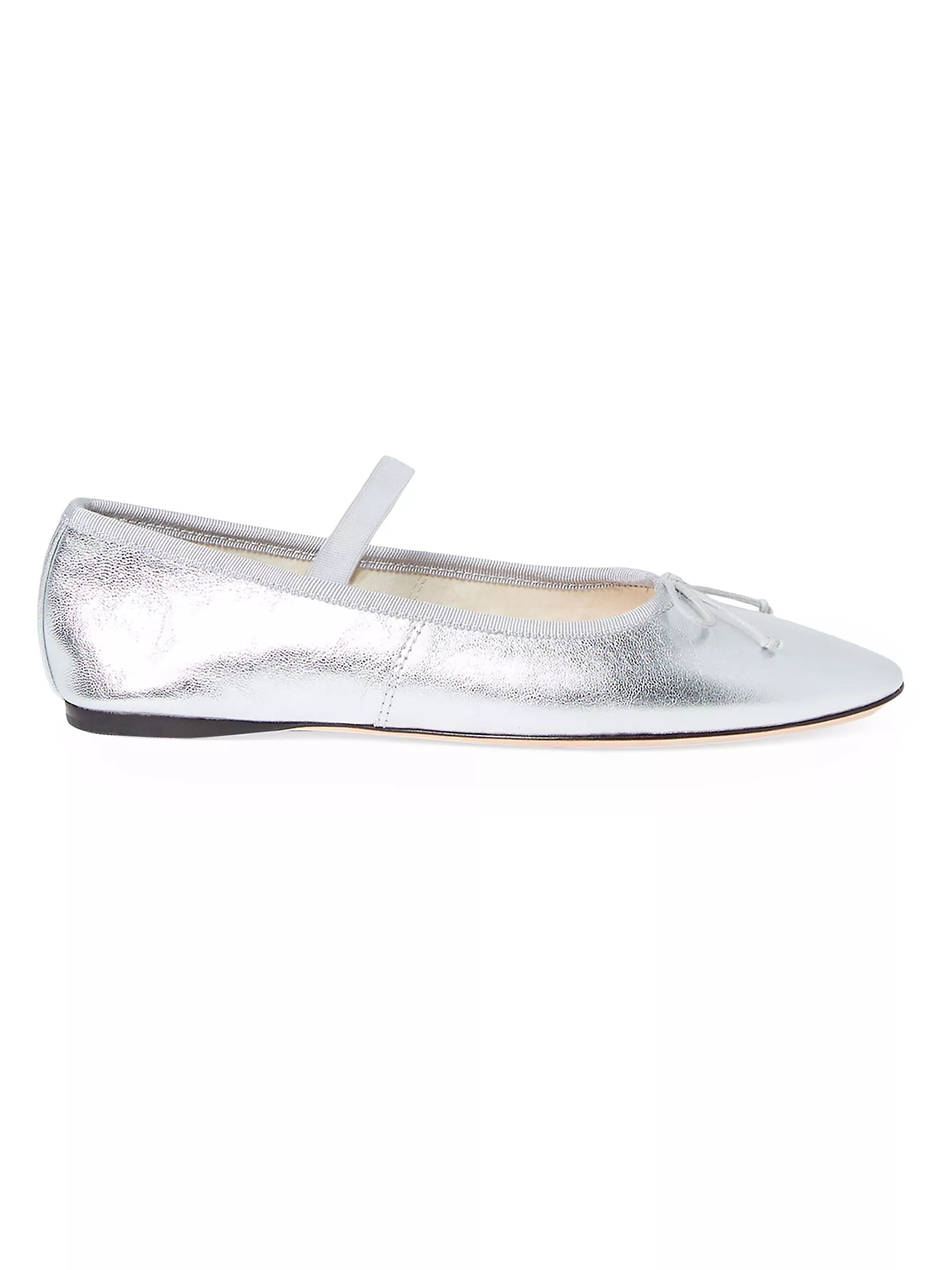 Leonie Metallic Leather Ballet Flats