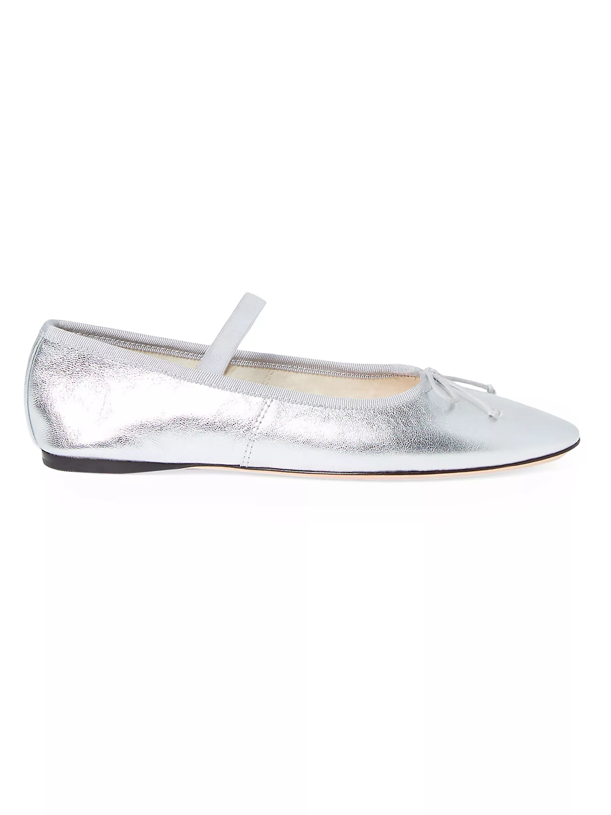 Leonie Metallic Leather Ballet Flats