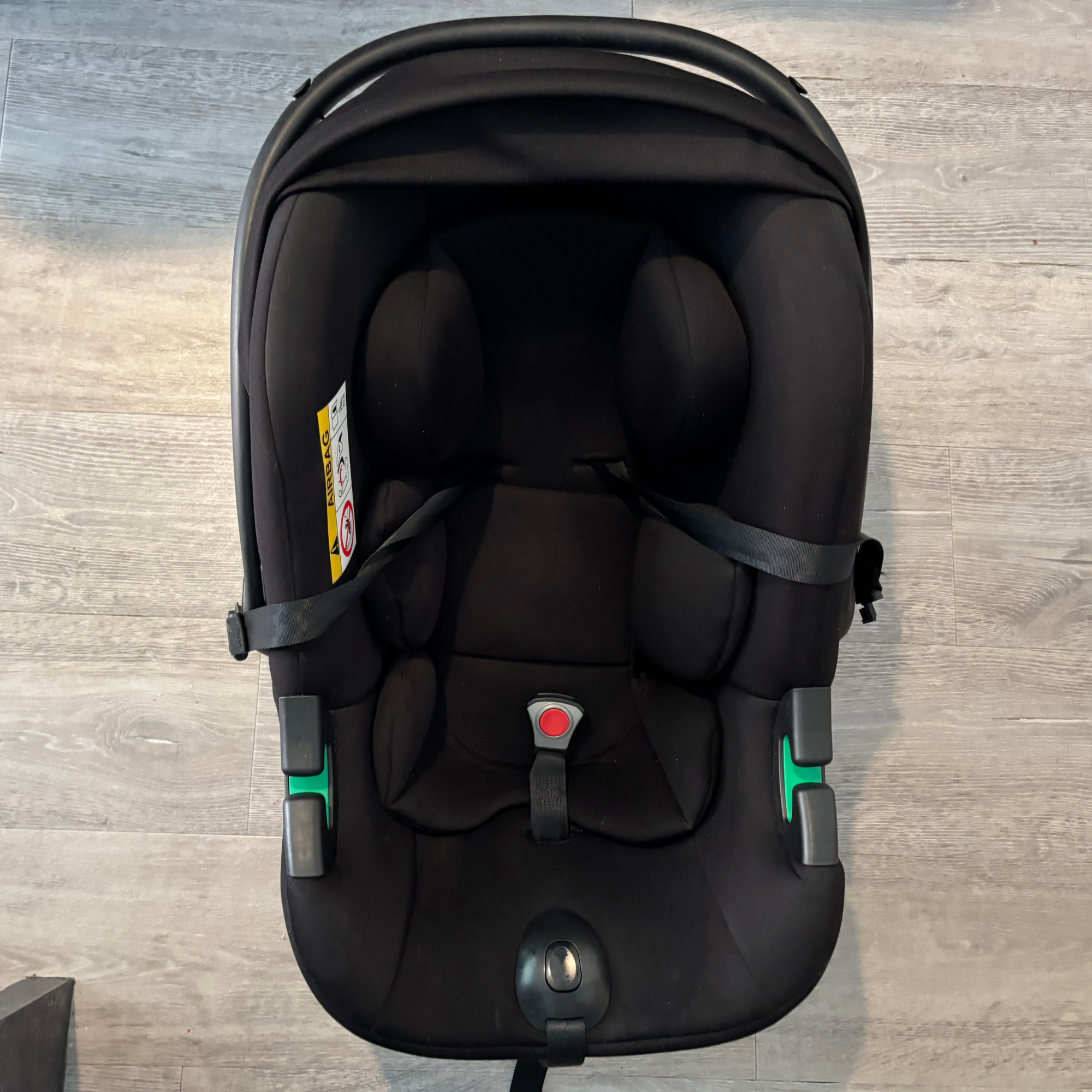Using the Bissell SpotClean HydroSteam to clean a car seat- after image