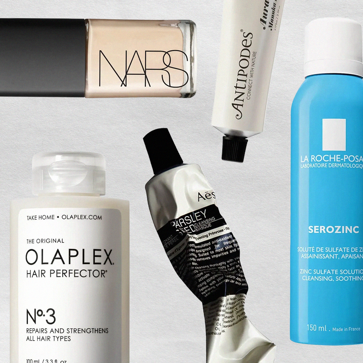 Beauty Products flatlay