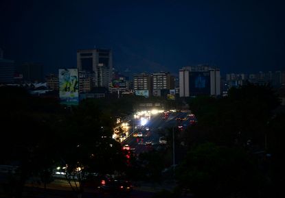 Caracas during a blackout.