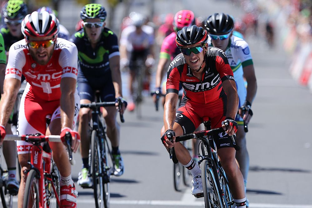 Richie Porte finishes