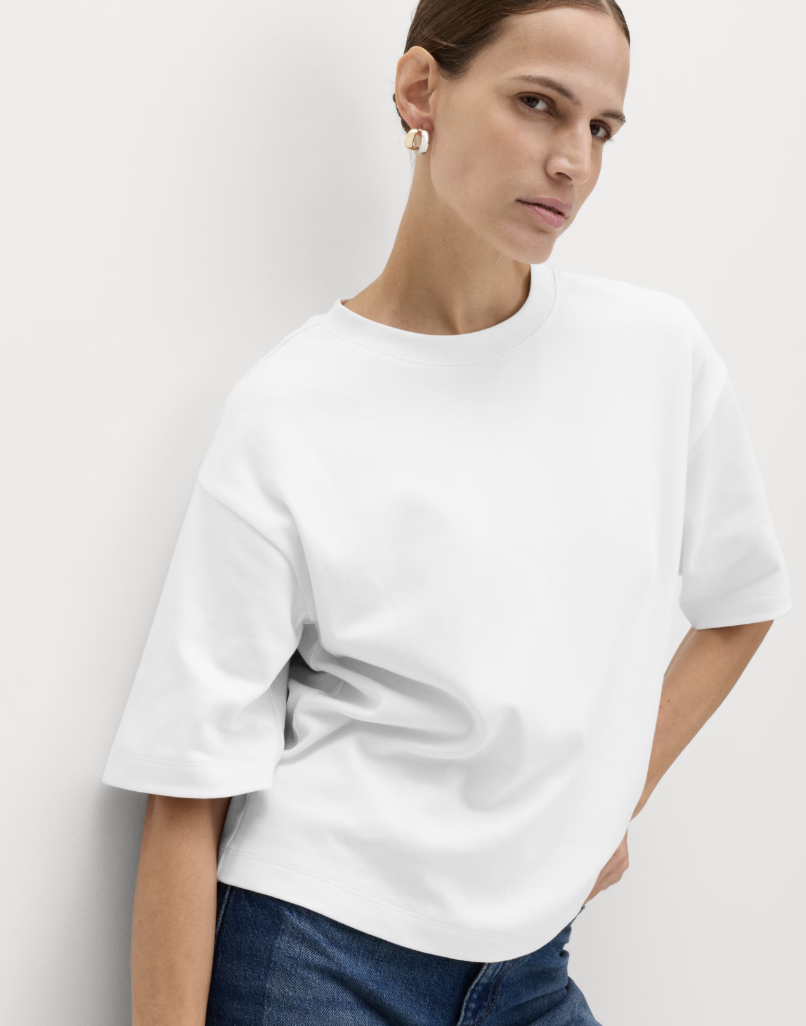 M&amp;amp;S, Pure Cotton Heavyweight Boxy Top