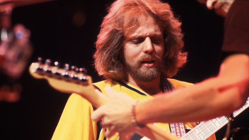 Don Felder on stage with the Eagles in 1979