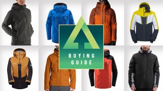 Collage of the best ski jackets for men