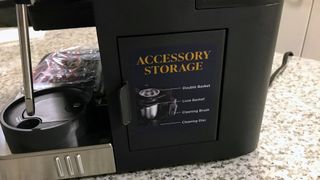 Ninja ES601 Luxe Café Premier Series 3-in-1 Espresso Machine being tested in writer's home