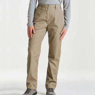 sand-coloured waterproof trousers