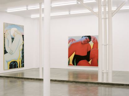 Main gallery floor at Galerie Derouillon Paris by Saba Ghorbanalinejad