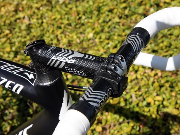 Tejay Van Garderen (HTC-Highroad) is using PRO's previous-generation Vibe carbon cockpit.
