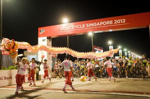 There was a carnival atmosphere at the OCBC Cycle Singapore Professional Criterium