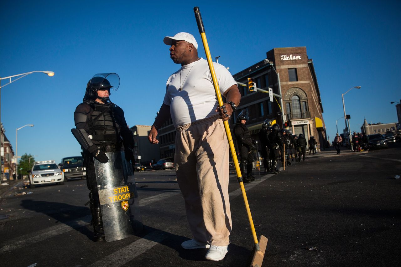 Baltimore cleans up. 