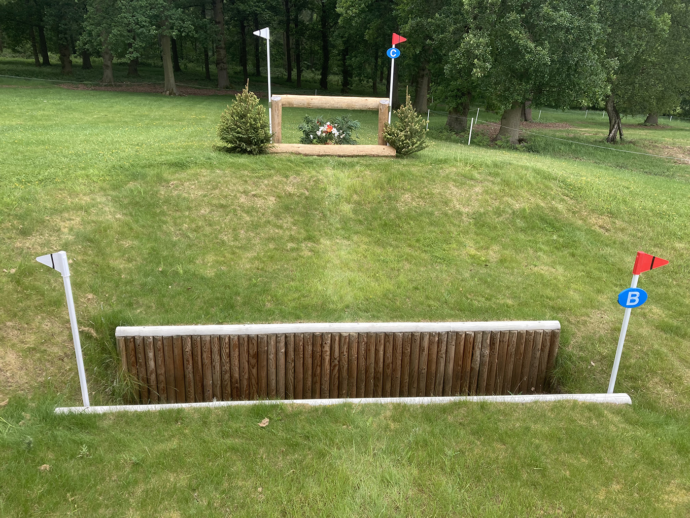 Bramham Horse Trials cross-country course 2023: fence 8b
