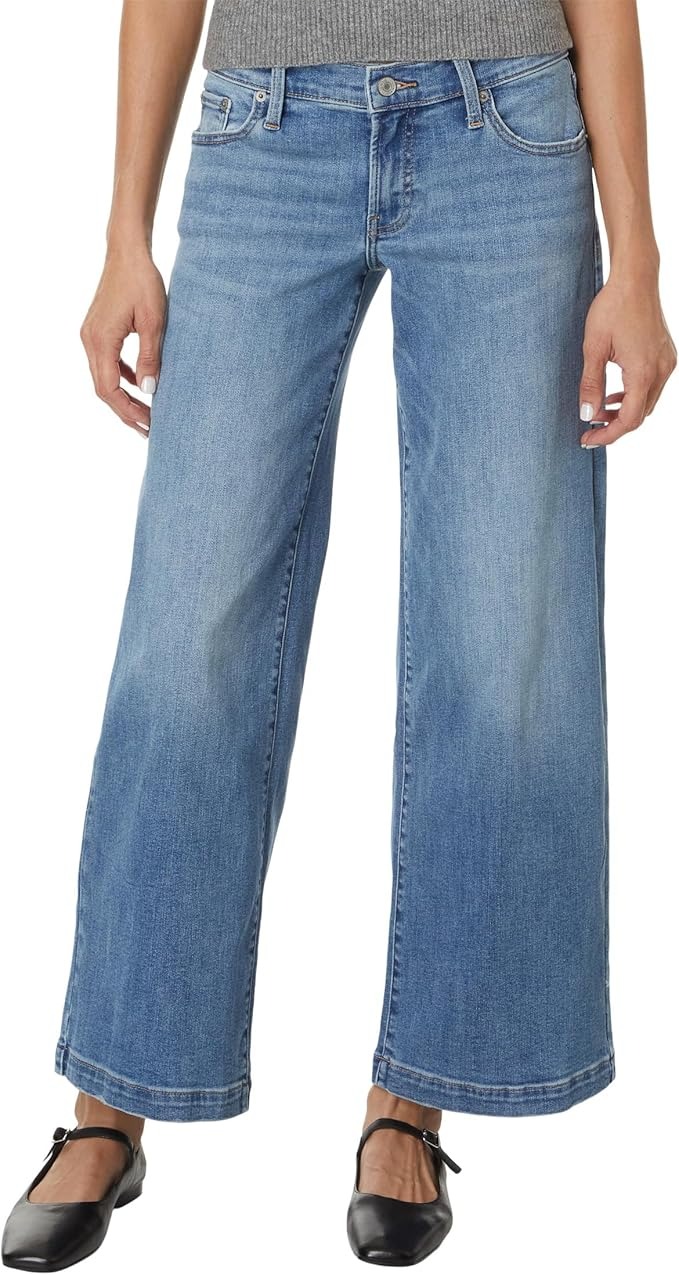 Lucky Brand, Lucky Brand Women's Mid Rise Sweet Wide Leg Jeans, Free Cruising Wash