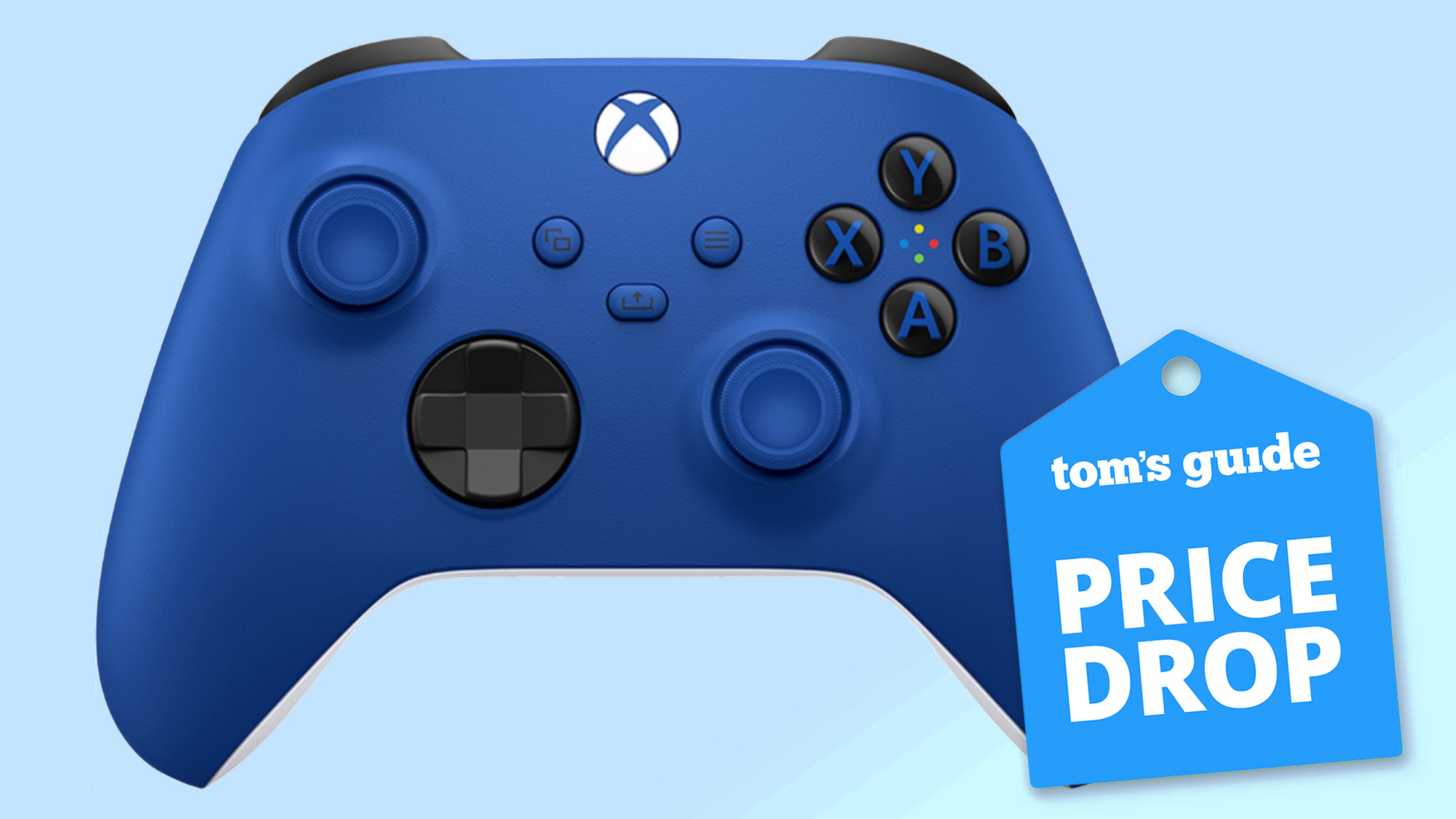 Xbox Series X controller in Shock Blue