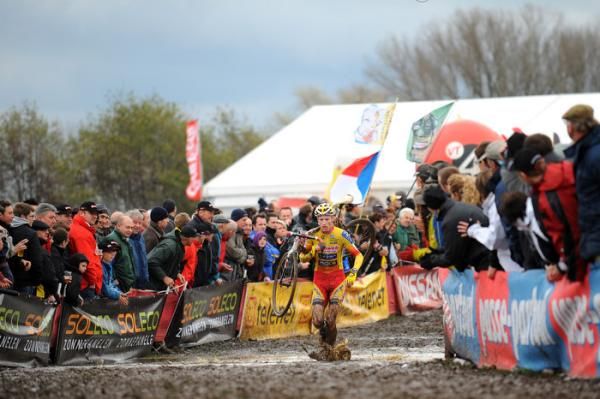 It was ankle deep in some places but the crowds loved it
