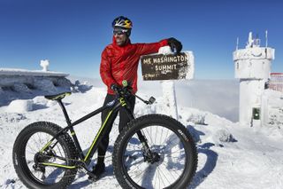 Tim Johnson climbed Mt. Washington on a fat bike