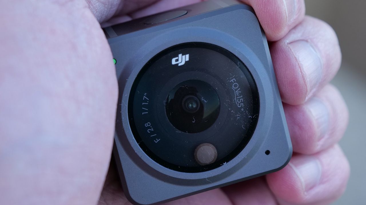 best gopro alternative: DJI Action 2 action camera close up