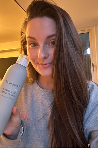 Tori with Living Proof Dry Volume and Texture Spray