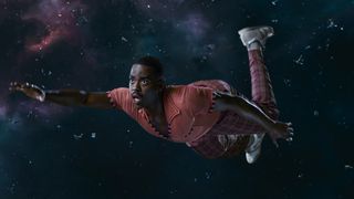 The Doctor (Ncuti Gatwa) floats through space in 'The Interstellar Song Contest.'