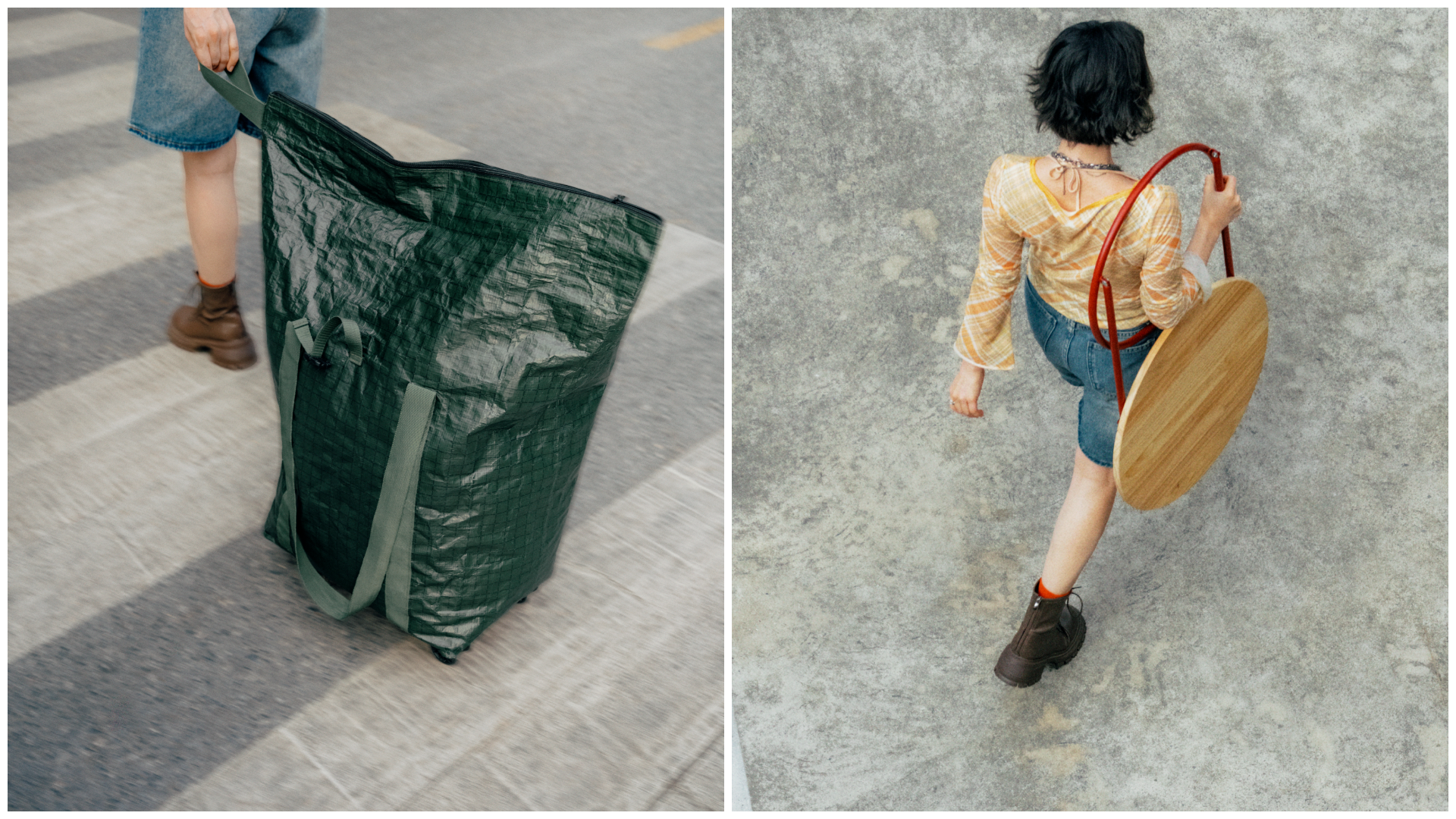 Ikea portable furniture and bags
