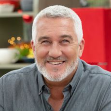 Photo of Paul Hollywood in bake off tent