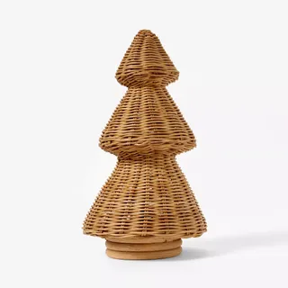 rattan christmas tree ornament