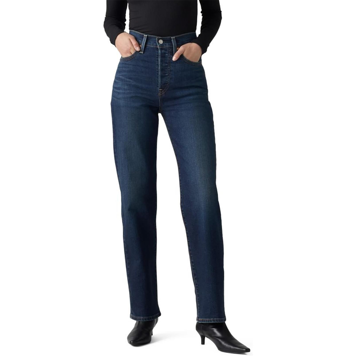 Levi&#039;s, Levi&#039;s Women&#039;s Ribcage Straight Full Length Jeans, (new) Get Organized (stretch), 28