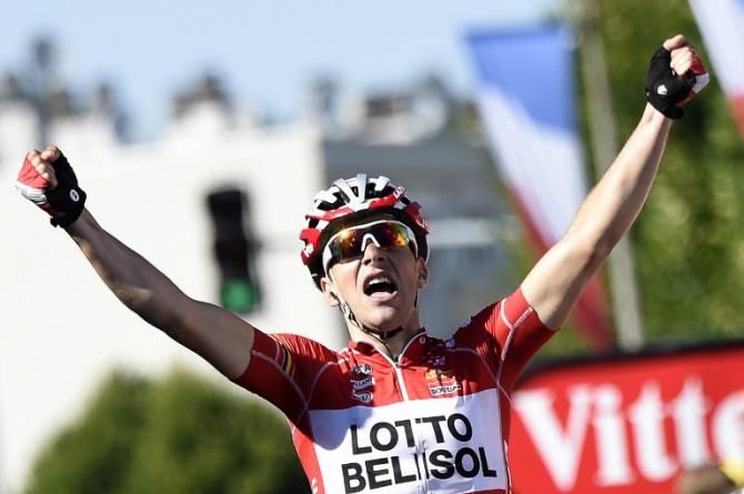 Tony Gallopin (Lotto Belisol) wins stage 11 of the Tour de France