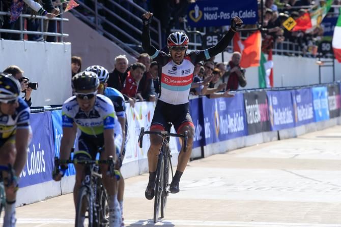 Fabian Cancellara (RadioShack - Leopard) wins Paris-Roubaix