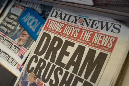 The New York Daily News is bought by Tronc and fires half its employees