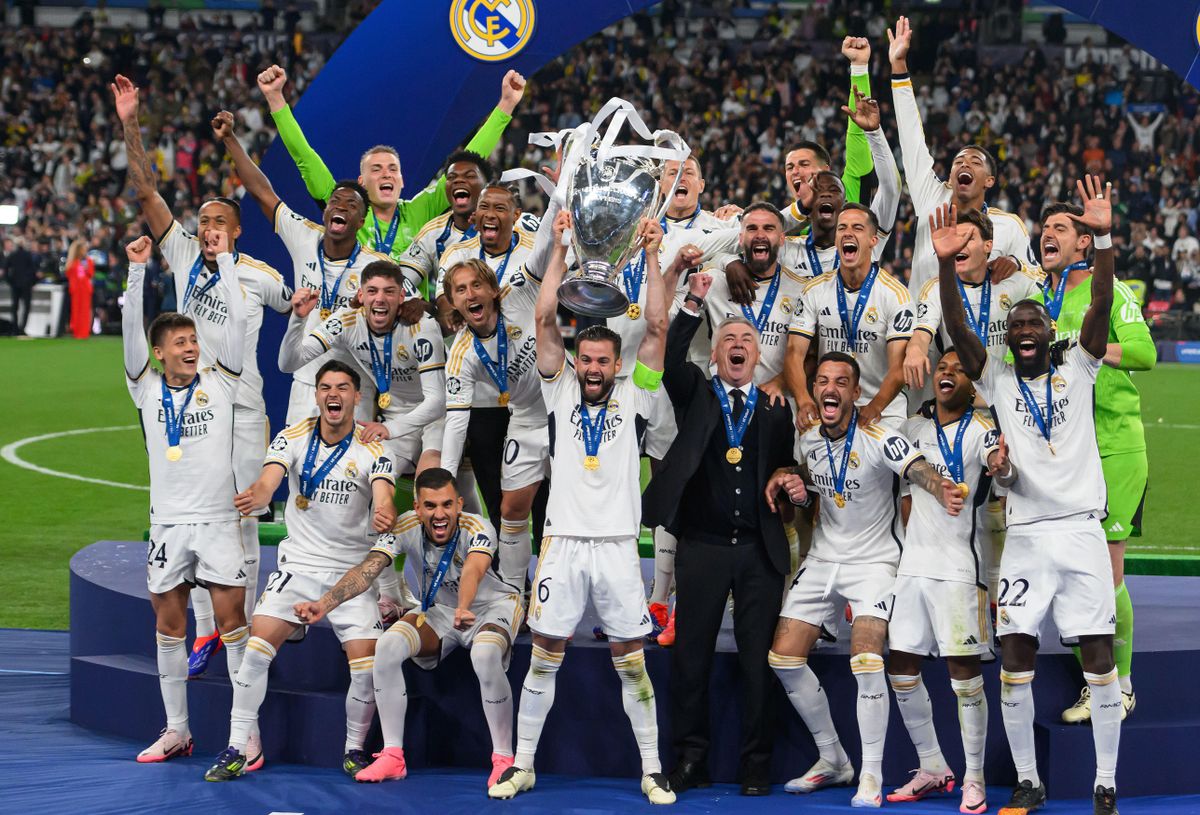 Real Madrid were crowned kings of Europe last season