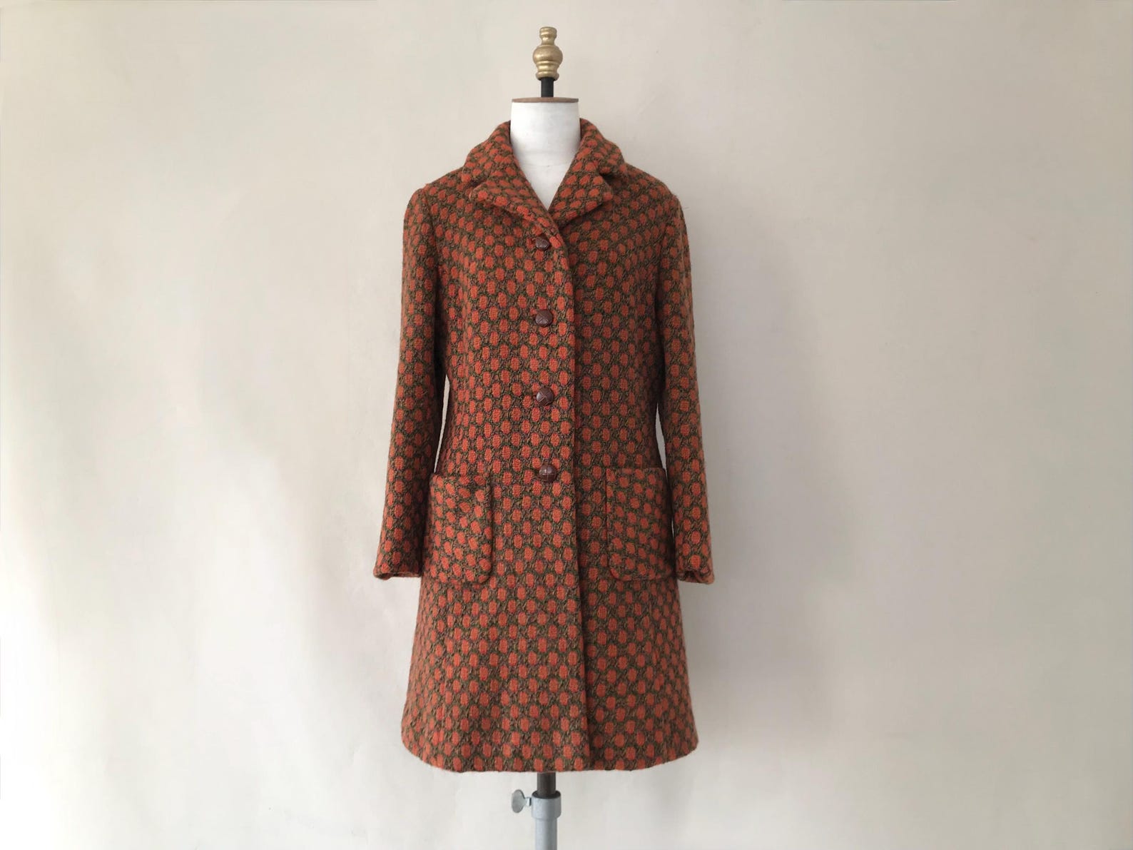Priestley's Vintage, Vintage 1960s Tapestry Wool Coat
