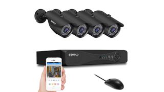 Sansco S4D4C1T All-in-One Smart CCTV camera system