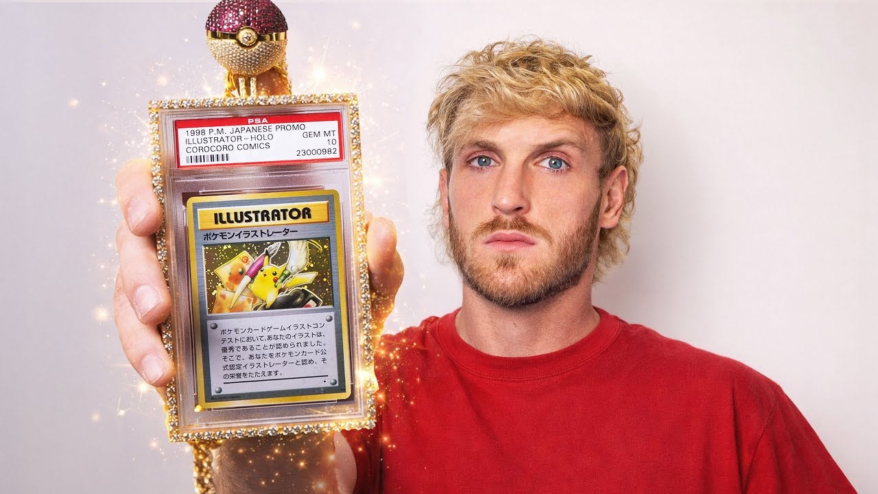 Logan Paul Pikachu Illustrator card