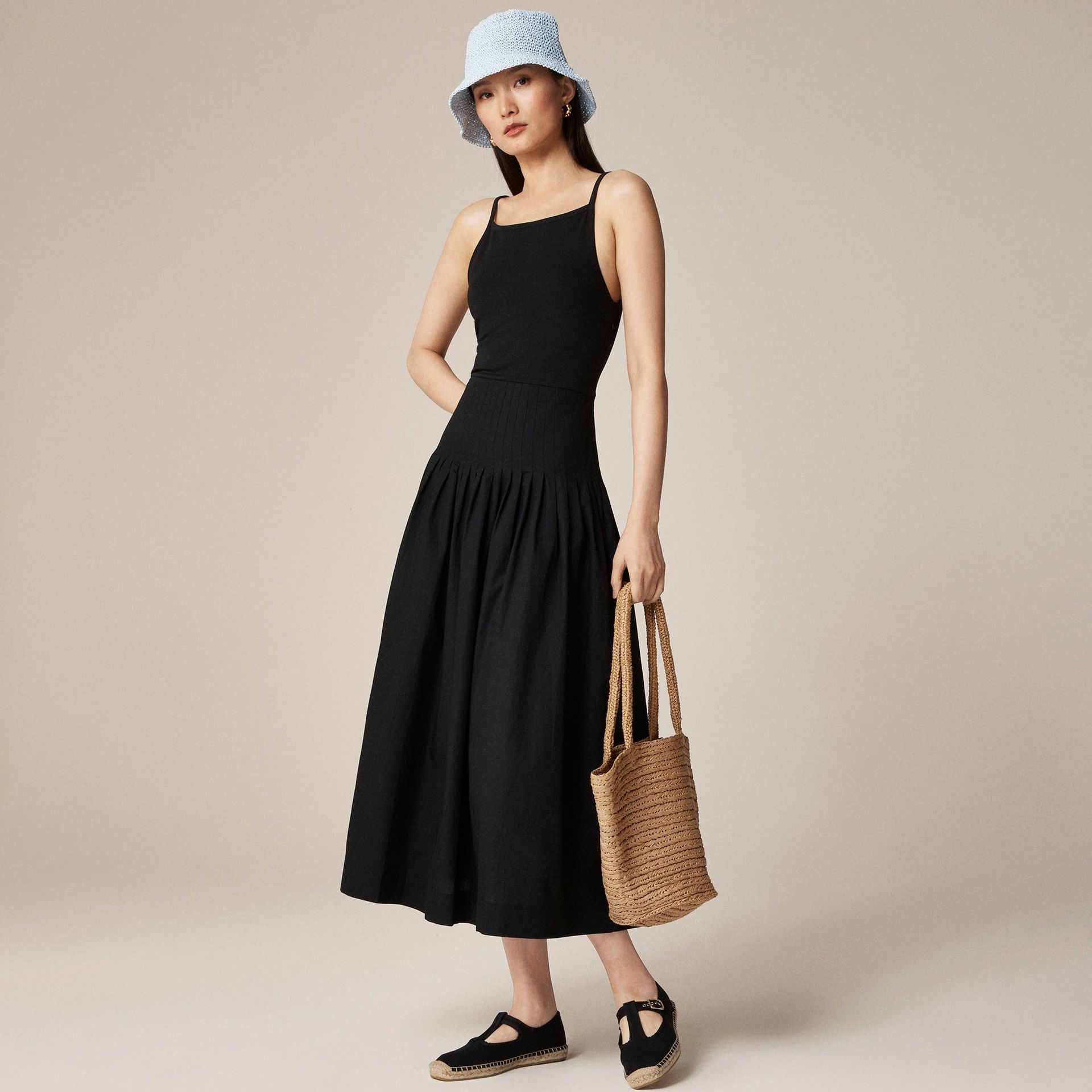 Pintuck Mixy Dress
