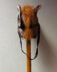 Horse-on-a-stick toy, reins.