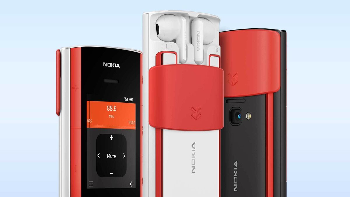 New Nokia phone with earbuds built in 
