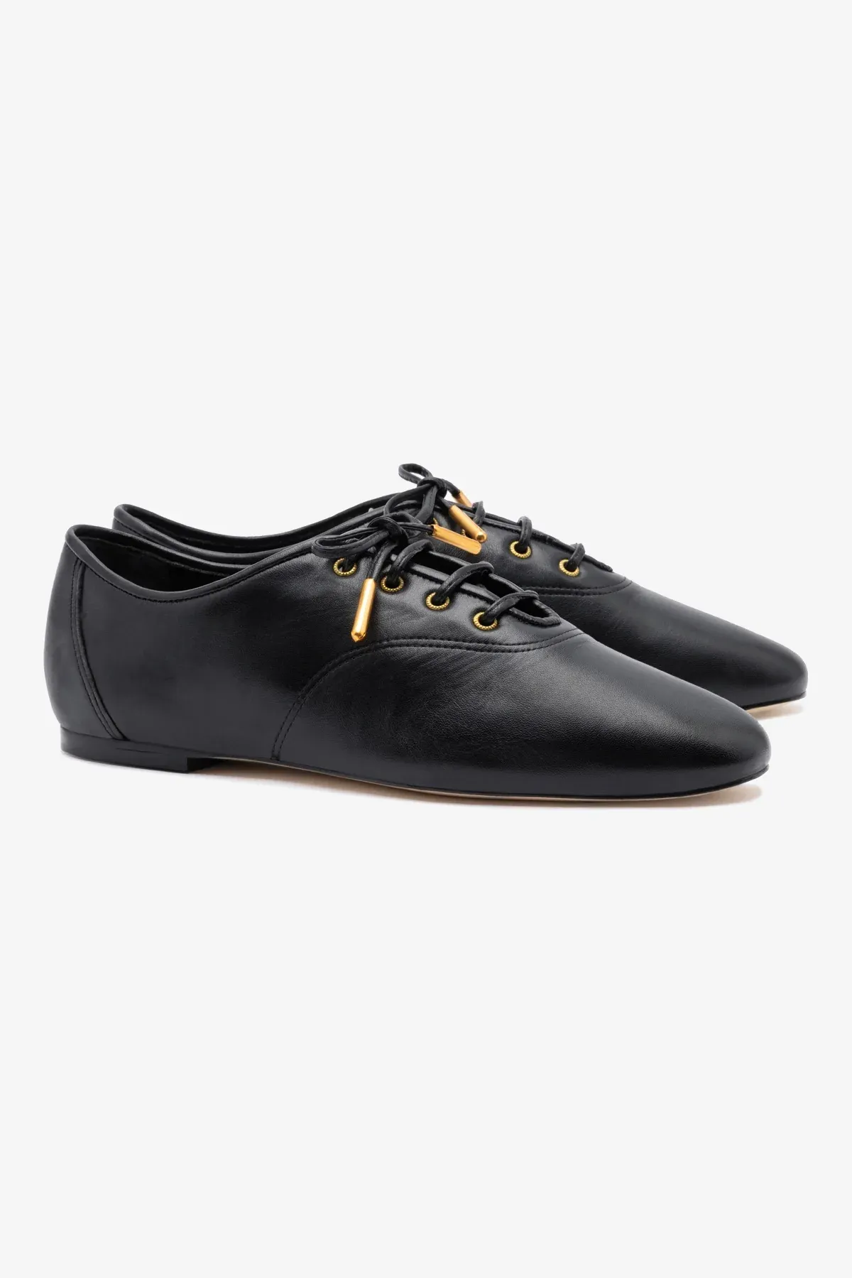 Larroudé, Liza Sneaker in Black Leather