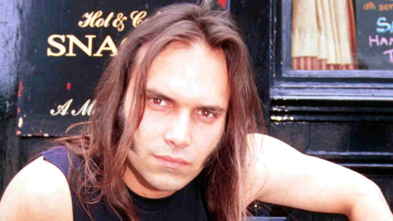 Blaze Bayley posing for a photograph in 1995