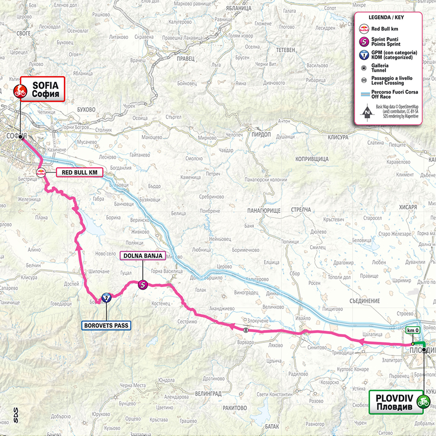 Route information for the 2026 Giro d'Italia