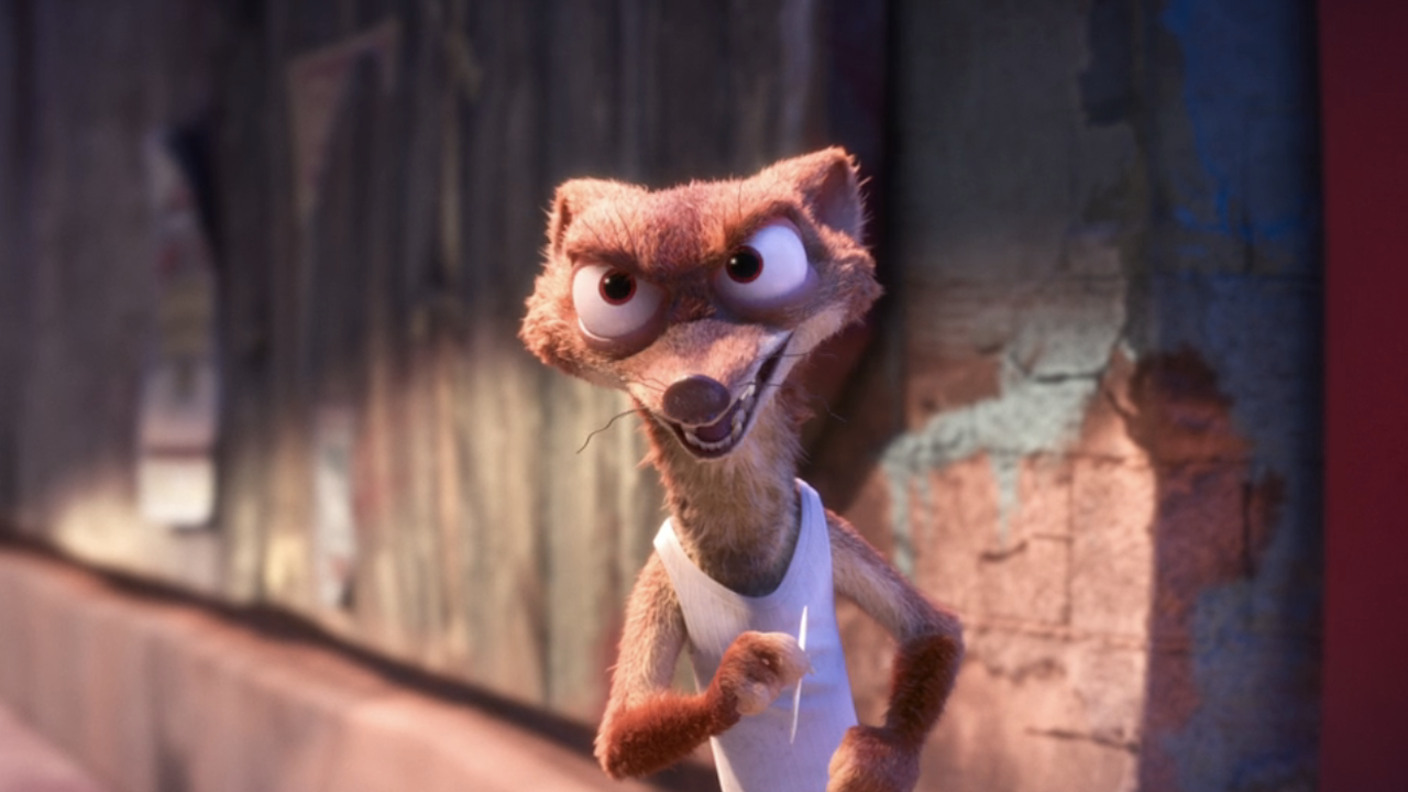 Duke Weaselton talking in Zootopia