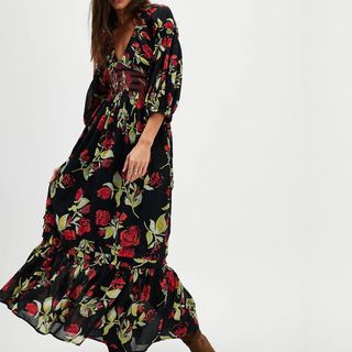 Free People floral maxi dress