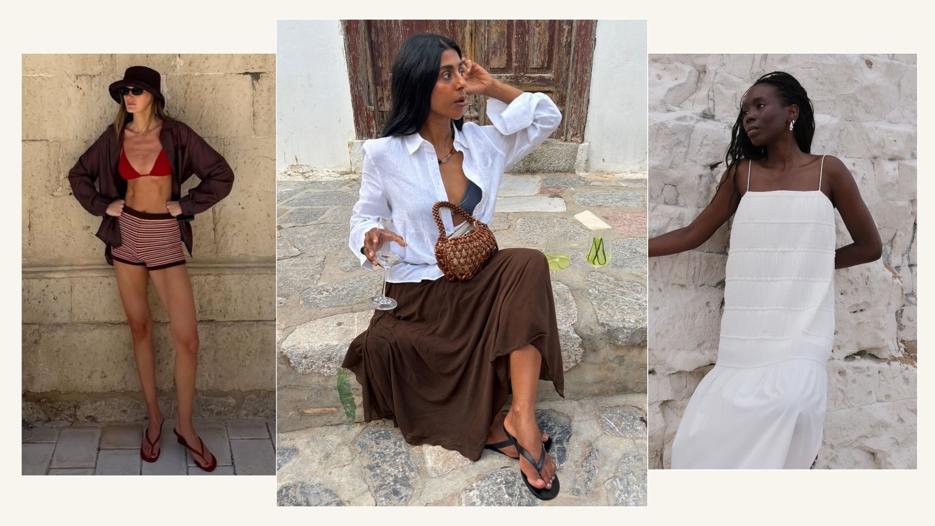 Compilation of influencers wearing COS, Mango, Reformation