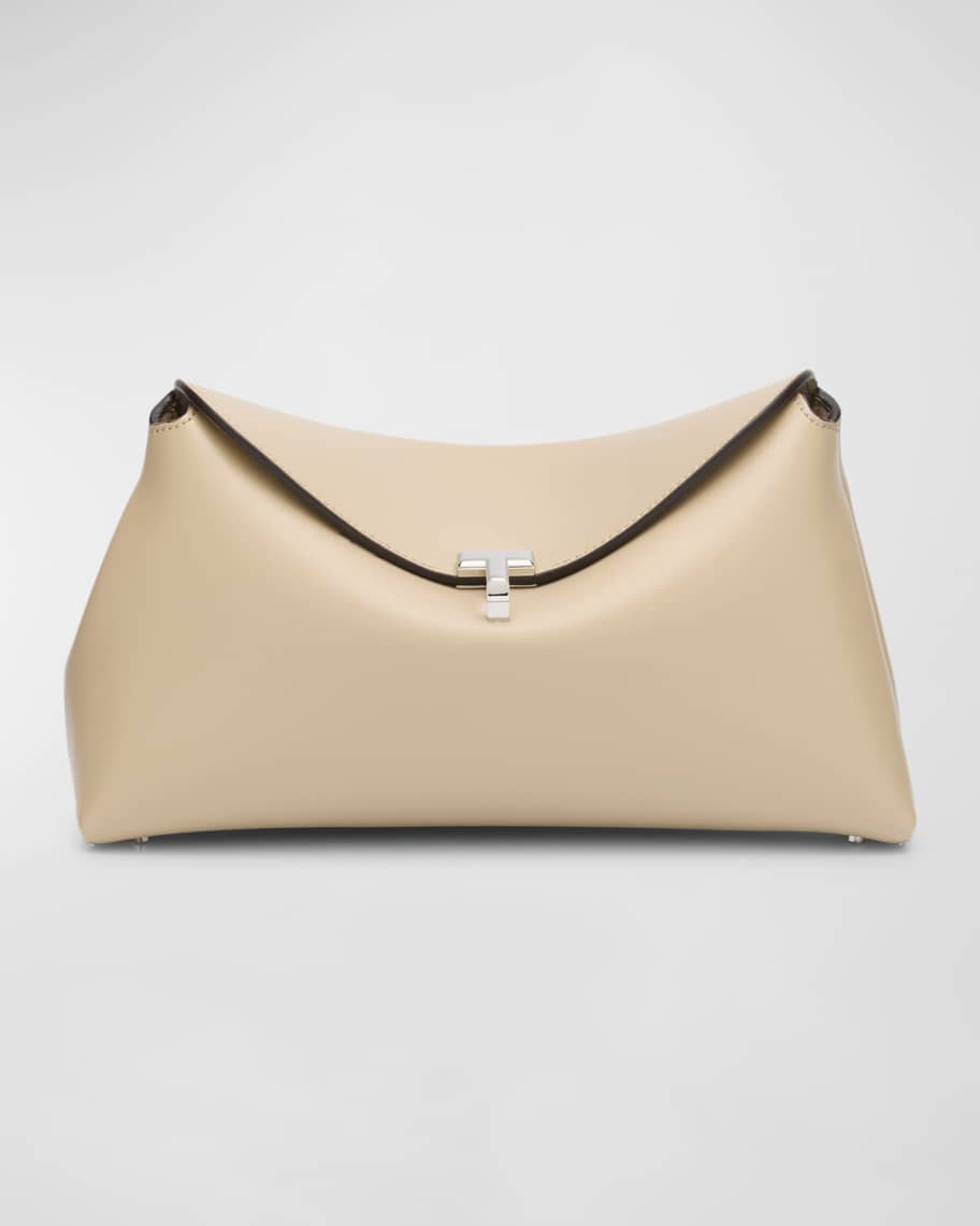 T-lock leather tote bag
