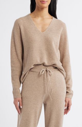 Wool & Cashmere V-Neck Sweater