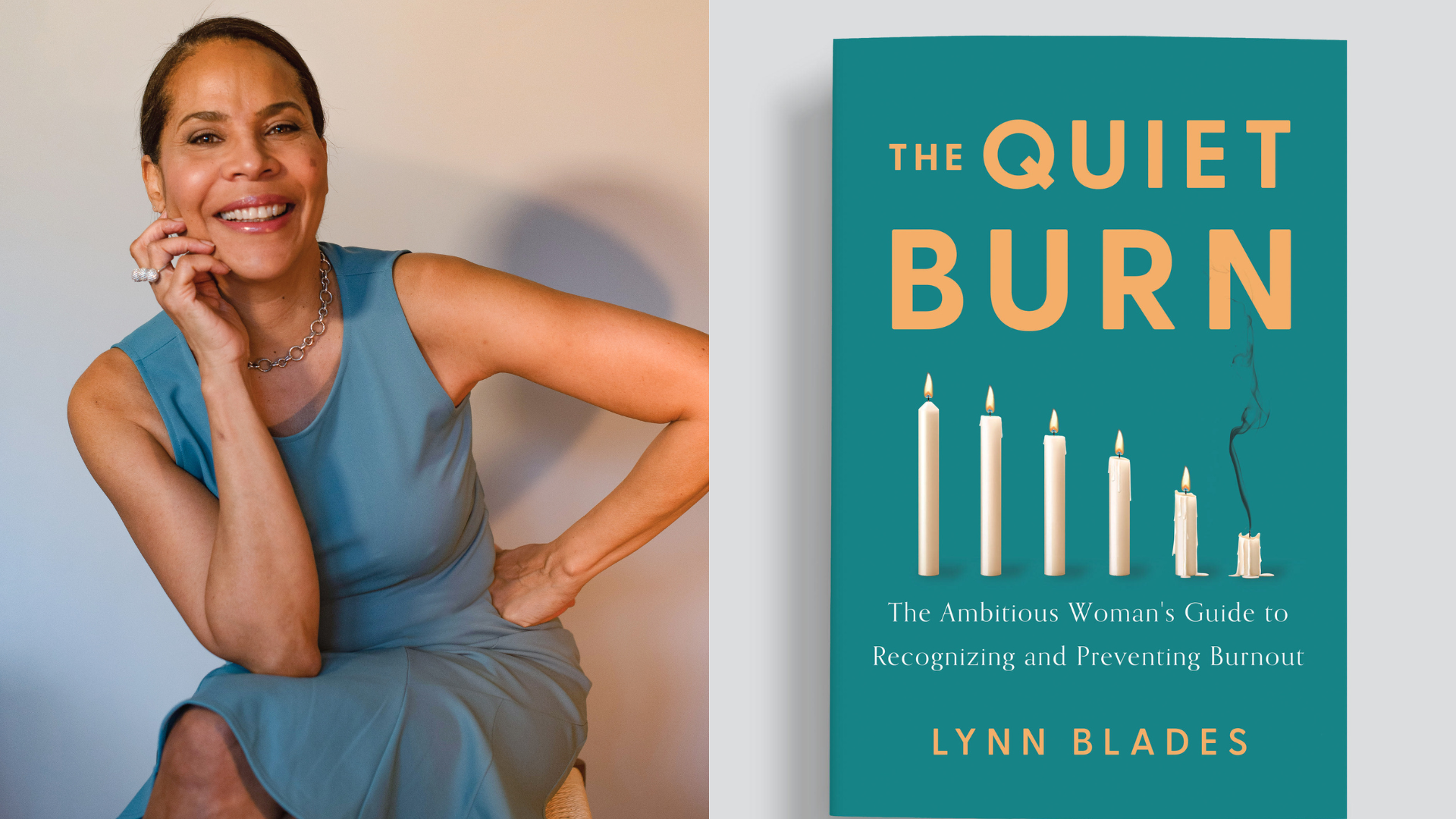 Lynn Blades and her book, The Quiet Burn