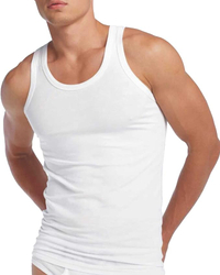 3 Pack Men's White Undershirt Vests - £14.99